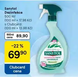 Tesco Sanytol dezinfekce nabídka