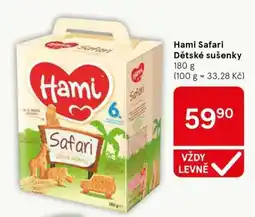 Tesco Hami Safari Dětské sušenky nabídka