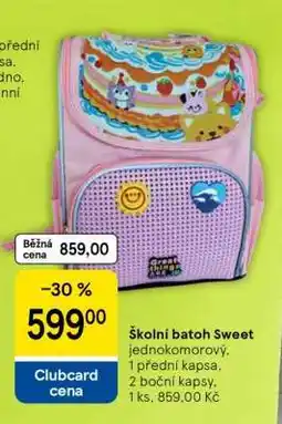Tesco Školní batoh Sweet nabídka