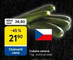 Tesco Cuketa zelená nabídka