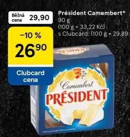 Tesco Président camembert nabídka