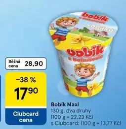 Tesco Bobík Maxi nabídka