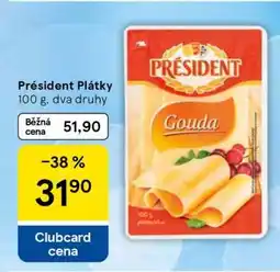 Tesco Président Plátky Gouda nabídka