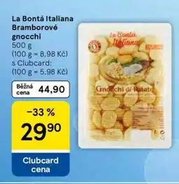 Tesco La Bonta Italiana Bramborové gnocchi nabídka