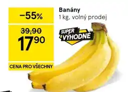Tesco Banány nabídka
