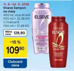 Tesco Elseve šampon na vlasy nabídka