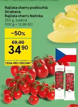 Tesco Rajčata cherry podlouhlá Strabena Rajčata cherry Nelinka nabídka