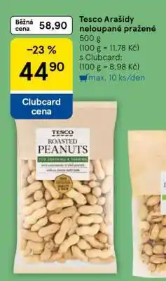 Tesco Tesco Arašídy neloupané pražené nabídka