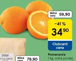 Tesco Pomeranče nabídka