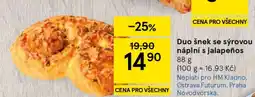 Tesco Duo šnek se sýrovou náplní s jalapeños nabídka