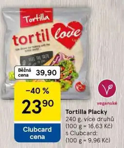 Tesco Tortilla Placky nabídka