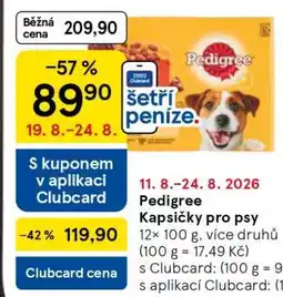 Tesco Pedigree kapsičky pro psy nabídka