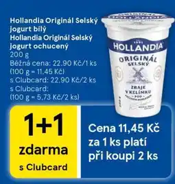 Tesco Hollandia Originál Selský jogurt nabídka