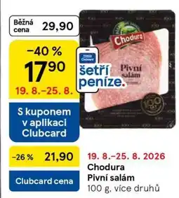 Tesco Chodura PIVNÍ SALÁM nabídka