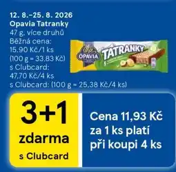 Tesco Opavia Tatranky nabídka