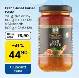 Tesco FRANZ JOSEF KAISER Pesto nabídka