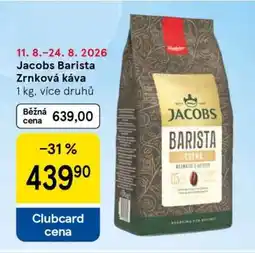 Tesco Jacobs Barista Zrnková káva nabídka