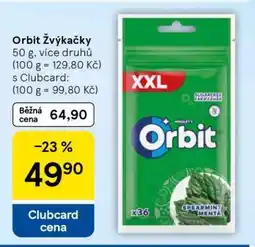 Tesco Orbit žvýkačky nabídka