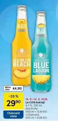 Tesco Le COQ koktejl nabídka