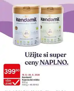 Tesco Kendamil nabídka
