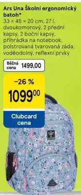 Tesco Ars Una Školní ergonomický batoh nabídka