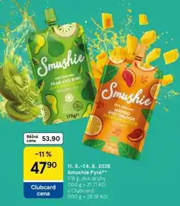 Tesco Smushie Pyré nabídka