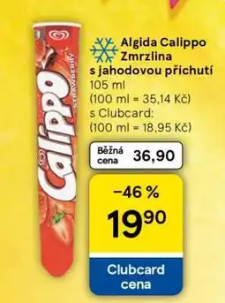 Tesco Algida Calippo Zmrzlina s jahodovou příchutí nabídka