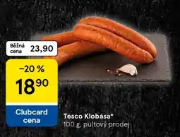 Tesco Tesco Klobása nabídka