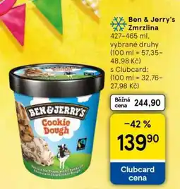 Tesco Ben & Jerry’s Zmrzlina nabídka