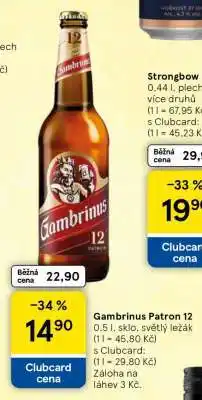 Tesco Gambrinus Patron 12 nabídka