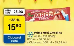 Tesco Prima Mrož Zmrzlina nabídka