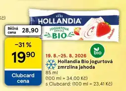 Tesco Hollandia Bio jogurtová zmrzlina jahoda nabídka