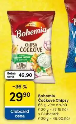 Tesco Bohemia Čočkové chipsy nabídka