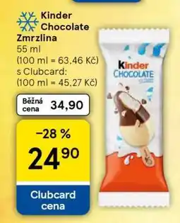 Tesco Kinder Chocolate Zmrzlina nabídka