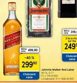 Tesco Johnnie Walker Red Label nabídka