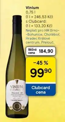 Tesco VINIUM nabídka