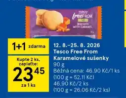 Tesco Tesco Free From Karamelové sušenky nabídka