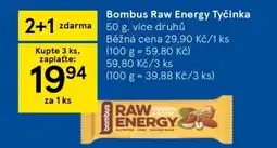 Tesco Bombus Raw Energy Tyčinka nabídka
