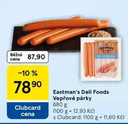 Tesco Eastman's Deli Foods Vepřové párky nabídka