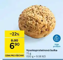 Tesco Vysokoproteinová bulka nabídka
