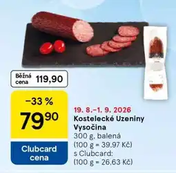 Tesco Kostelecké uzeniny Vysočina nabídka