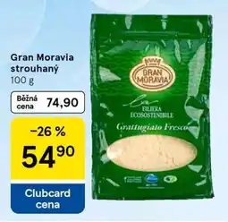 Tesco Gran Moravia strouhaný 100 g nabídka