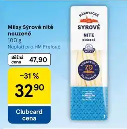 Tesco Milsý Sýrové nitě neuzené nabídka