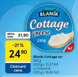 Tesco Blaník Cottage sýr nabídka