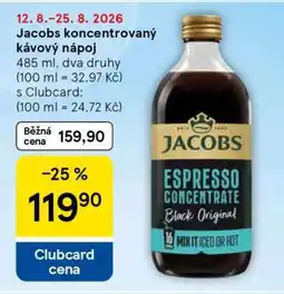 Tesco Jacobs koncentrovaný kávový nápoj nabídka