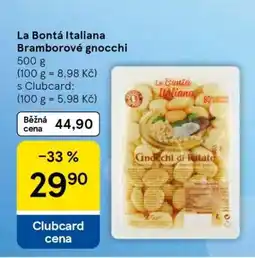 Tesco La Bonta Italiana Bramborové gnocchi nabídka