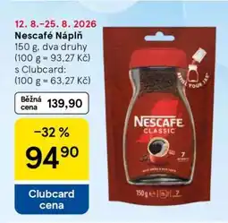 Tesco Nescafé Náplň nabídka