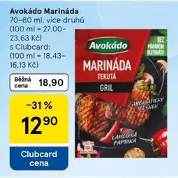 Tesco AVOKÁDO Marináda nabídka