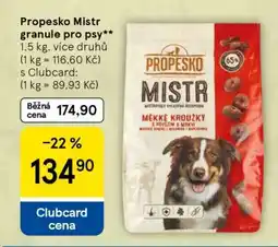 Tesco Propesko Mistr Granule pro psy nabídka