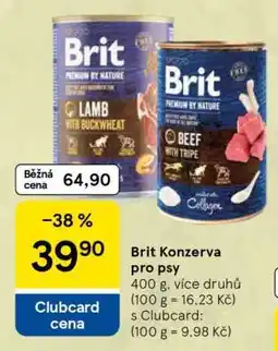 Tesco Brit Konzerva pro psy nabídka